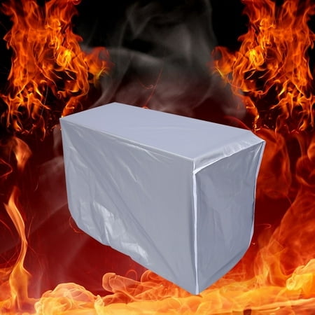 Garosa Housse de Climatiseur Carrée, Housse de Climatiseur d'Extérieur Anti-Poussière Anti-Neige Imperméable et anti-UV pour la Maison 3 Tailles