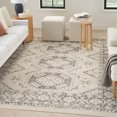 thumbnail image 6 of HomeRoots 553206 8 x 10 ft. Grey Geometric Distressed Rectangle Area Rug, 6 of 11