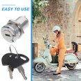 thumbnail image 3 of FUEENIRVA Zinc Alloy Drawer Lock with Keys for Office Use 1 Set, 3 of 6