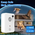 thumbnail image 4 of Moclever 4Pcs Ultrasonic Bat Repellent, Plug in Indoor Bird Mouse Repeller with 6 Adjustable Levels for Attic Garage Kitchen Warehouse, White, 4 of 12