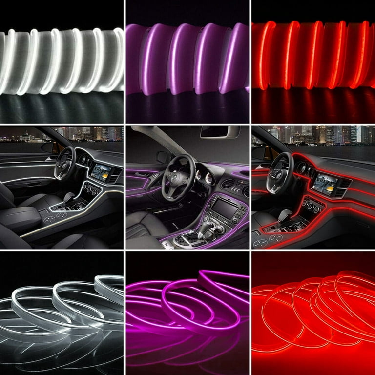 Car Interior Atmosphere Wire Auto Strip Light LED Decor Lamp Accessories 