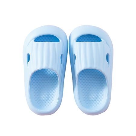 

Tenmix Boys Home Soft Shower Slippers Flat Clogs Kids Summer Waterproof Platform Blue 11.5C-12C