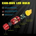thumbnail image 3 of Alla Lighting T20 Base 7440 7443 LED Bulbs Red Turn Signal Lights, 7441 7440LL 7443LL12V, 3 of 7