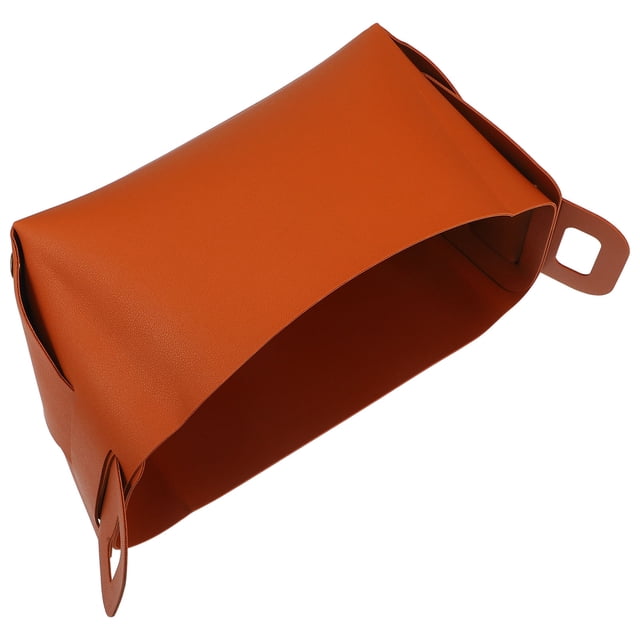 LOLIPPYY Caja De Almacenaje De Cuero Para Escritorio Ideal Para Llaves Y Objetos Varios