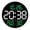 Green, variant on Round Clock Multi-function Remote Control Clock Living Room Wall Clock Home Decoration Digital Electronic Clock Silent Clock Color Screen Clock