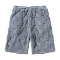 thumbnail image 5 of Men's Pajamas Shorts Casual Elastic Waist Fleece Shorts with Pockets, XL, 5 of 8