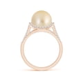 thumbnail image 2 of ANGARA Golden South Sea Cultured Pearl Triple Shank Ring in 14K Rose Gold for Women | June Birthstone, Birthday, Anniversary, Jewelry Gift for Women | Pearl Ring, 2 of 9
