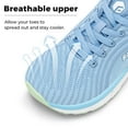 thumbnail image 5 of FitVille Women's Wide Running Shoes Lightweight Breathable Sneakers, Sky Blue, 9 Wide, 5 of 8