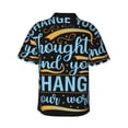 thumbnail image 3 of Daiia Not All Those Who Wander Are Lost 2 Hawaiian Shirt for Men Gentle Cotton Regular Short Sleeve Casual-Large, 3 of 9