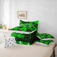 thumbnail image 4 of Erosebridal Video Game Bedding Sets Twin Size,Green Black Comforter Sets with Sheets,Geometric Gamepads Bed in a Bag Twin size,Breathable Gaming Room Decorative,Reversible,7-Piece, 4 of 6