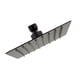 thumbnail image 1 of Regadera Cuadrada 15 cm Media y Baja Presion Rubinett  Negro Mate Acero Inoxidable Sin Brazo, 1 of 4