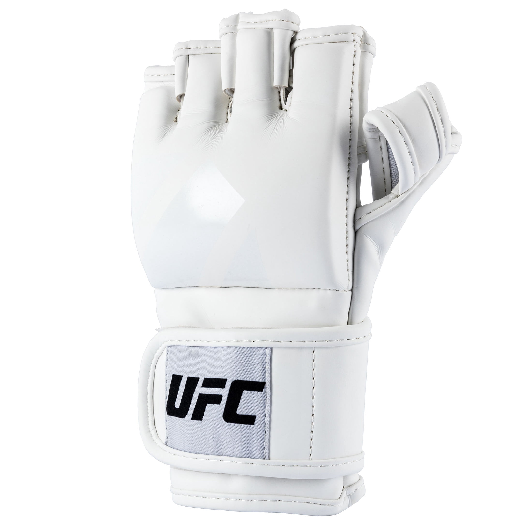 UFC Tonal MMA Training Gloves - Medium, White - Premium Performance, Pre-Curved Multi-Layered Foam Knuckle Protection, Durable Open-Palm Grappling & Striking Gear