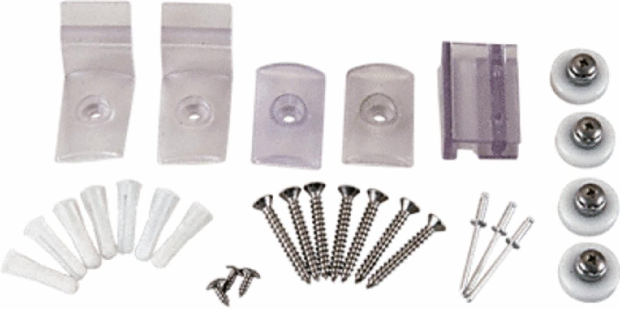 C.R. LAURENCE HP14BA CRL Brite Anodized Frameless Sliding Shower Door