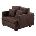 thumbnail image 3 of Love Seat DICASA Kuma 2 Plazas Chocolate para Salas, 3 of 8