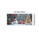thumbnail image 3 of Gran pancarta navideña para puerta de garaje | Decoración para fiestas navideñas | Decoración para exteriores | Decoración de pared para interiores | Tela de poliéster con ojales | 3,96 x 1,80 m, 3 of 6
