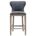 thumbnail image 3 of NPD Furniture Dorsey 26" Faux Leather Counter Stool in Gray/Nubuck Charcoal, 3 of 11
