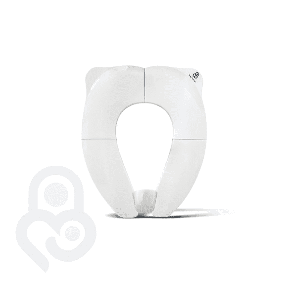 Baby Proof Me Toddler Toilet Seat Cover, Foldable Travel Potty Training Seat with Splash Guard, White