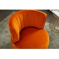 thumbnail image 4 of ARCTICSCORPION Velvet Swivel Armchair, Orange, 4 of 9