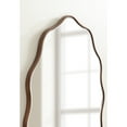 thumbnail image 4 of Kate and Laurel Viona Modern Scalloped Oval Mirror, 24 x 34, Bronze, Decorative Round Wall Mirror with Unique Rippled Edge for Use as Wavy Bathroom Decor, 4 of 9