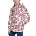 thumbnail image 2 of Goofa Kawaii Pig Pattern Hooded Sweatshirt for Youth Trendy youth sweatshirt Casual Hoodie for Boys and Girls-X-Large, 2 of 6