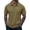 Khaki #17, variant on Dresfit Quarter Zip Polo Shirts Men Collared Big and Tall Short Sleeve Shirt 2026 Summer Lightweight Work T-Shirt Breathable Muscle Fit Business Tees White M