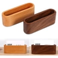 thumbnail image 3 of Tarjetero de madera con compartimento para tarjetas de presentación y soporte para escritorio y encimera Xemadio LN-1122, 3 of 4