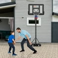 thumbnail image 4 of Costway Système de Support de Panier de Basketball Portable et Ajustable de 44 Pouces avec Sac Sécurisé pour l'Extérieur, 4 of 10