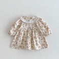 thumbnail image 4 of Élégante Robe de Fête à Fleurs pour Filles avec Manches à Volants - Robe Classique d'Automne pour Bébé, Tout-Petit, Enfants pour le Quotidien, 4 of 7