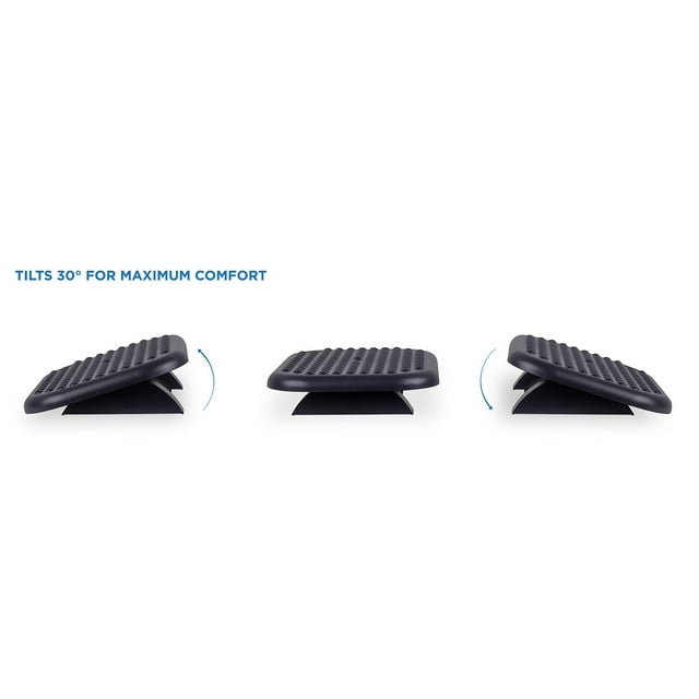 Mount-It! Repose-Pieds Ergonomique sous le Bureau Repose-Pieds Inclinable Réglable avec Surface de Massage Texturée Noir