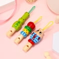 thumbnail image 3 of 3 silbatos de madera con forma de animales, juguetes para fiestas infantiles, silbatos musicales educativos para niños pequeños, ideales para cumpleaños., 3 of 8