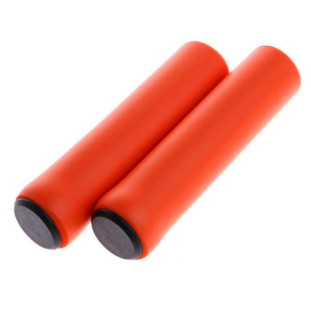 LUVCLS Puños de manillar de silicona con espuma suave para bicicleta de montaña