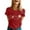 Red, variant on T Shirts For Women - Graphic Tee, Summer Short - Sleeve, Lightweight, Comfy, Sizes S - XXL