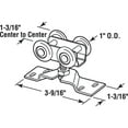 thumbnail image 2 of Stamped Steel, Bi-Fold Door Roller Assembly, Four 1 in. Nylon Rollers, 2 of 2