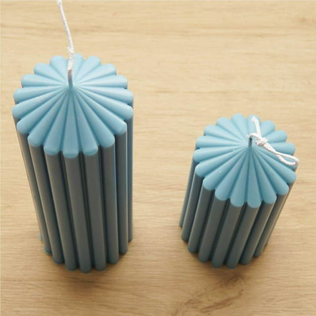 Maoww Coarse Rack Tip Scented Candle Mold Geometric Shape Plastic Candle Making Molds for Making Paraffin Wax and Carnauba Wax