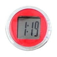 thumbnail image 2 of LeeQinersw Motorcycle Handlebar Mount Clock Compact Universal Auto Electronic Timepiece Red, 2 of 9