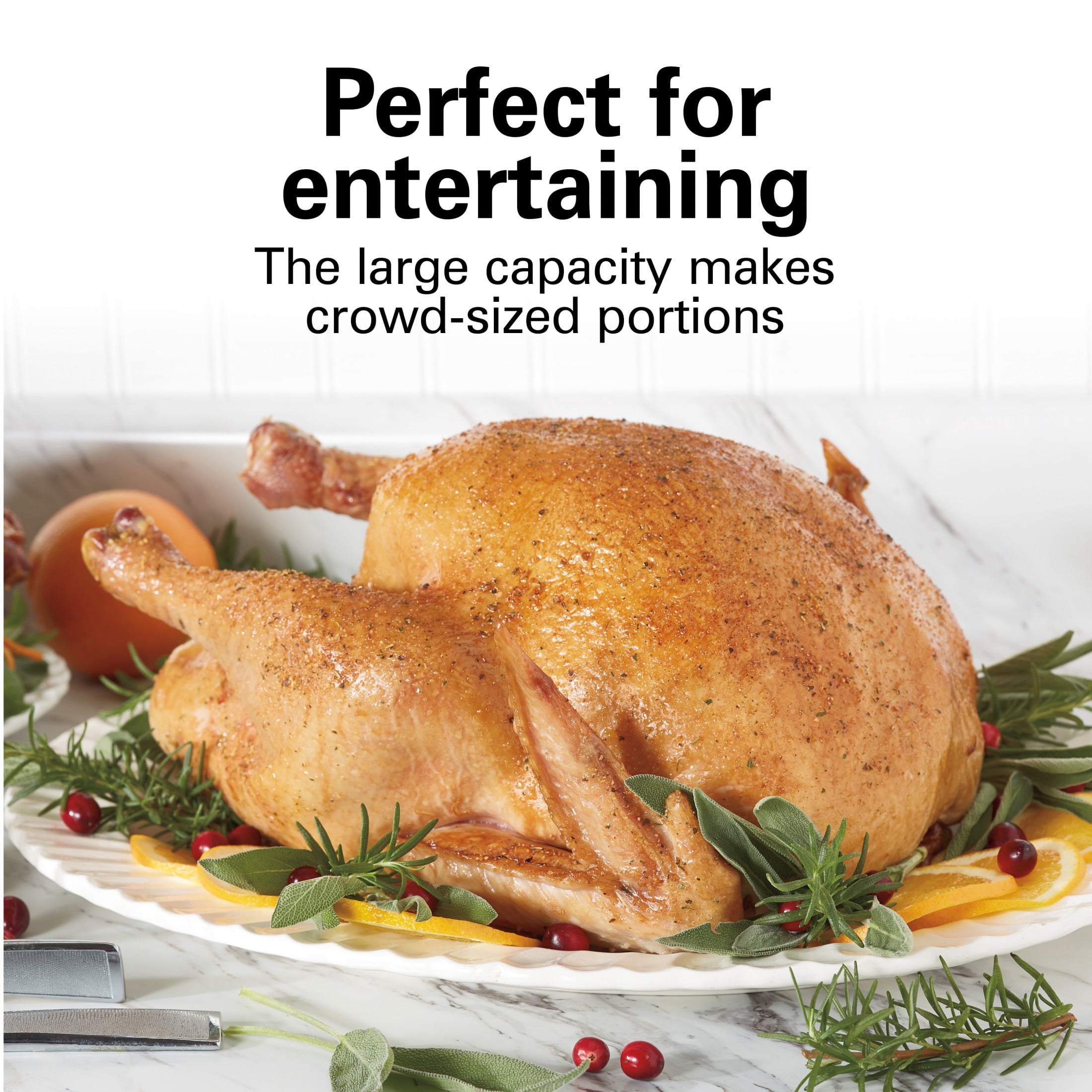 Hamilton Beach 22 Quart Electric Roaster Oven with Removable Pan, Red