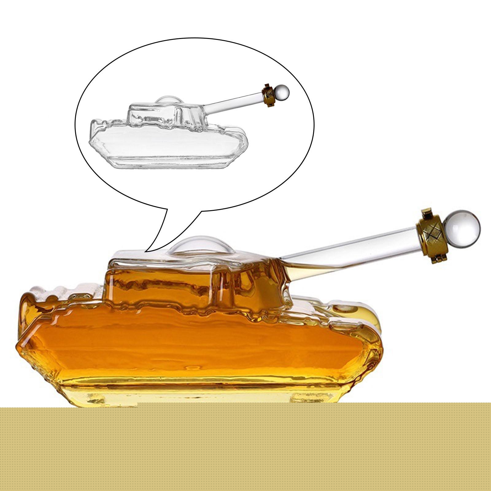 thumbnail image 2 of Decantador de whiskies de tanque Decantador de de 1 pieza, de herramientas, forma de de bebidas para oficina, hogar Fanmusic Decantador de whiskies de tanque, 2 of 6