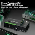 thumbnail image 4 of Phono Turntable Preamp, 3 Band Adjustment Mini Electronic Audio Stereo Phonograph Preamplifier Support MM MC Cartridges XLR Input Output, Mini Record Player Preamp Theater, 4 of 7