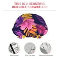 thumbnail image 5 of Kll Purple Flower Pattern Shower Cap & Bath Cap For Women,Reversible Oversized Waterproof Shower Caps For All Hair Lengths,Elastic Reusable Bathing Hair Cap, 5 of 9