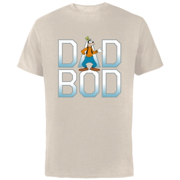 Disney Goofy Dad Bod - Short Sleeve Cotton T-Shirt for Adults - Customized-Natural