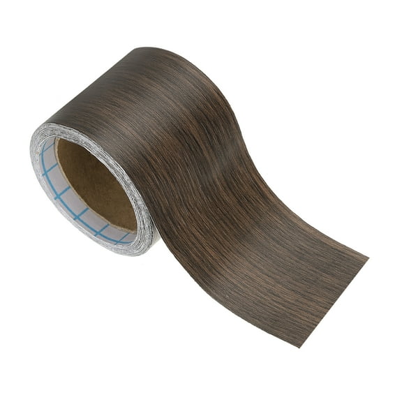 Uxcell Wood Grain Repair Tape 2in x16ft, Self Adhesive Realistic Textured Repair Tape Patch, Walnut