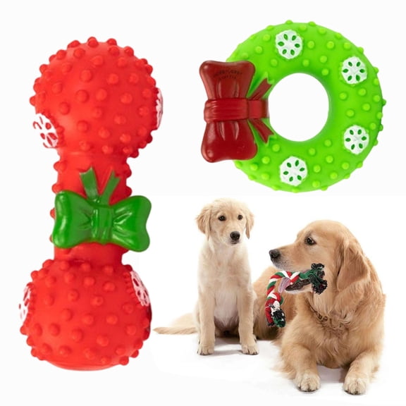 Christmas Stocking Dog Toys – Xmas Squeaky Dog Toys, Dogs Chew Toys Set, Pet Supplies for Interactive Small Medium Large Dogs Christmas Decorations