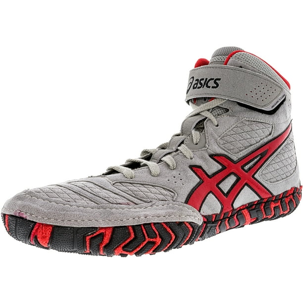 ASICS Asics Men's Aggressor 2 Grey / Red Black HighTop Suede