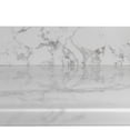 thumbnail image 5 of Montary 43x22 Inch Engineered Stone Bathroom Vanity Top Carrara White Marble with Undermount Ceramic Sink, Single Faucet Hole & Backsplash for Modern Bathroom Renovation, 5 of 9
