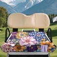 thumbnail image 3 of XYZCANDO Vibrant Floral 2-Passenger Golf Cart Seat Cover with 4 Pockets - Non-Slip Washable Terry Cloth Protector for EZGO Club Car Yamaha, 3 of 9