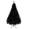 thumbnail image 3 of 6FT Black Christmas Tree - 1600 PVC Branch Tips, Sturdy Iron Base, Flame-Retardant & Realistic Artificial Tree w/Instruction Manual, 3 of 13