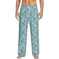 thumbnail image 2 of Lsque Funny Cartoon Animals Print Men's Pajama Pants, Lounge Pant - Comfortable Home Wear,Elastic Waistband, Stylish Design-Small, 2 of 9