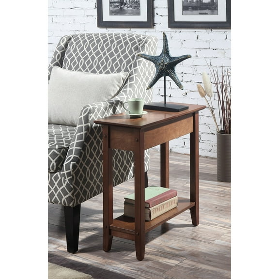 HomeStock Beachy Beauty Flip Top End Table