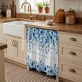 thumbnail image 3 of Spring Blue Floral Cabinet Curtains 35"W x 35"L, Farmhouse Weeping Floral Leaves Wood Sink Skirt for Bathroom Vanity Kitchen Self Adhesive, Dust-Proof Privacy Curtain for Shelves Closet Pantry, 3 of 9
