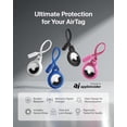 thumbnail image 2 of Belkin Apple Airtag Secure Holder With Strap - Apple Air Tag Keychain - Airtag Holder With Strap For Key Ring - Airtag Keychain Accessories - Scratch Resistant Airtag Case With Raised Edges - White, 2 of 9